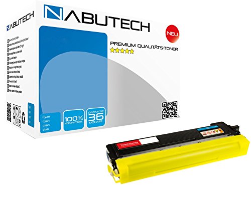 FABRIKNEUER Toner kompatibel mit Brother TN230C Cyan für Brother HL 3000 Series HL 3040cn HL 3070cw MFC 9120cn MFC 9320cw DCP 9010cn von Nabutech