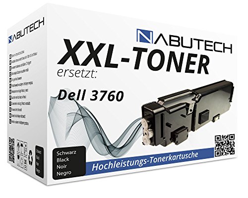Nabutech Original XXL Toner für Dell C3760DN C3700 Series C3760N C3765DNF / Dell 593-11119 4CHT7, Schwarz, 11.000 Seiten von Nabutech