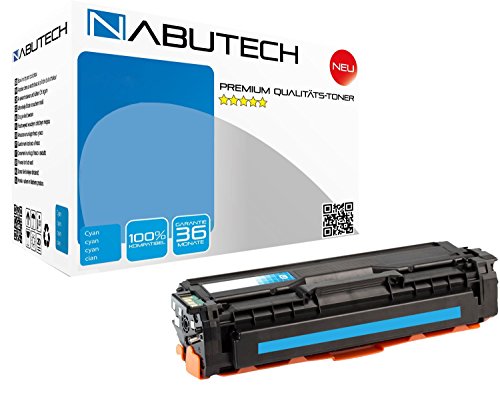 Nabutech Toner ( 35 Prozent mehr Leistung ) kompatibel mit CLT-C504S Cyan für Samsung CLP-410 CLP-415N CLP-415NW CLX-4190 CLX-4195FN CLX-4195FW CLX-4195N Xpress C1810W C1860FW von Nabutech