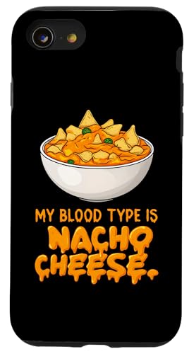 Funny Nacho Cheese Blood Type Humor Snack Lover Design Hülle für iPhone SE (2020) / 7 / 8 von Nacho Cheese Fanatic Apparel