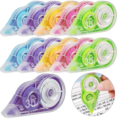 Nadinsta 10 Stück 30m x 5mm Korrekturroller, Korrekturmaus 5 Colori Mit Schutzkappe & Fenster Korrigieren Roller für Schüler, Büro, Zuhause, Schule, Home Nadinsta 10 Stück 30m x 5mm Korrekturroller, Korrekturmaus 5 Colori Mit Schutzkappe & Fenster Korrigieren Roller für Schüler, Büro, Zuhause, Schule, Home von Nadinsta