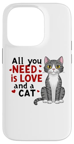 "All You Need is Love and Cat" Niedliches Design Geschenk für Kätzchenliebhaber Hülle für iPhone 14 Pro "All You Need is Love and Cat" Niedliches Design Geschenk für Kätzchenliebhaber Hülle für iPhone 14 Pro von Nadiya