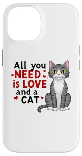 "All You Need is Love and Cat" Niedliches Design Geschenk für Kätzchenliebhaber Hülle für iPhone 14 "All You Need is Love and Cat" Niedliches Design Geschenk für Kätzchenliebhaber Hülle für iPhone 14 von Nadiya