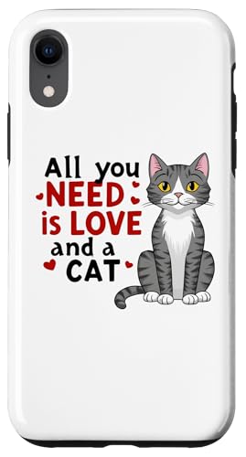 "All You Need is Love and Cat" Niedliches Design Geschenk für Kätzchenliebhaber Hülle für iPhone XR "All You Need is Love and Cat" Niedliches Design Geschenk für Kätzchenliebhaber Hülle für iPhone XR von Nadiya