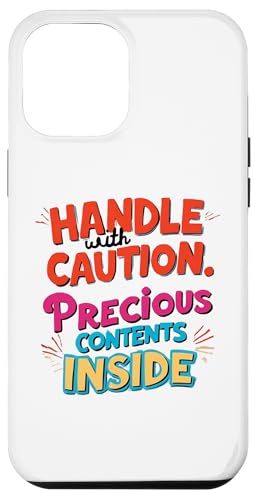 "Handle with Caution Content Inside Funny Words Design Gift Hülle für iPhone 12 Pro Max "Handle with Caution Content Inside Funny Words Design Gift Hülle für iPhone 12 Pro Max von Nadiya