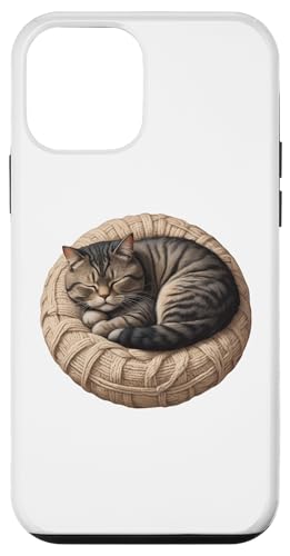 Katze schläft auf rundem Kissen, niedliches Design, Geschenk, Kätzchenliebhaber Hülle für iPhone 12 mini Katze schläft auf rundem Kissen, niedliches Design, Geschenk, Kätzchenliebhaber Hülle für iPhone 12 mini von Nadiya