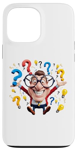 Kluger Mann in Brille mit lustigem Lächeln Aktion Männer Frauen Geschenk Hülle für iPhone 13 Pro Max von Nadiya