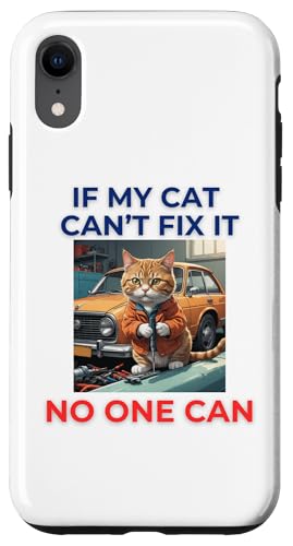 Lustiges Zitat "If My Cat Can't Fix It No One Can Design" Geschenk Hülle für iPhone XR Lustiges Zitat "If My Cat Can't Fix It No One Can Design" Geschenk Hülle für iPhone XR von Nadiya