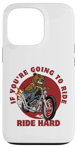 Ride Hard Bear on Motocycle Lustiges Zitat Papa Vatertagsgeschenk Hülle für iPhone 13 Pro Ride Hard Bear on Motocycle Lustiges Zitat Papa Vatertagsgeschenk Hülle für iPhone 13 Pro von Nadiya