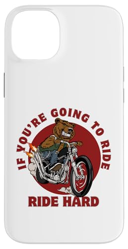 Ride Hard Bear on Motocycle Lustiges Zitat Papa Vatertagsgeschenk Hülle für iPhone 14 Plus Ride Hard Bear on Motocycle Lustiges Zitat Papa Vatertagsgeschenk Hülle für iPhone 14 Plus von Nadiya