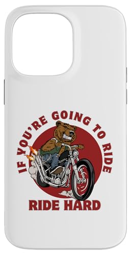 Ride Hard Bear on Motocycle Lustiges Zitat Papa Vatertagsgeschenk Hülle für iPhone 14 Pro Max Ride Hard Bear on Motocycle Lustiges Zitat Papa Vatertagsgeschenk Hülle für iPhone 14 Pro Max von Nadiya