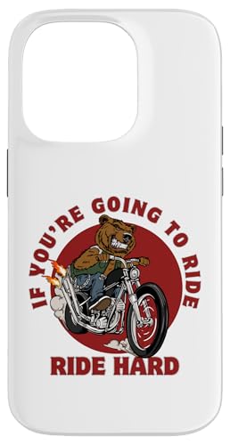 Ride Hard Bear on Motocycle Lustiges Zitat Papa Vatertagsgeschenk Hülle für iPhone 14 Pro Ride Hard Bear on Motocycle Lustiges Zitat Papa Vatertagsgeschenk Hülle für iPhone 14 Pro von Nadiya