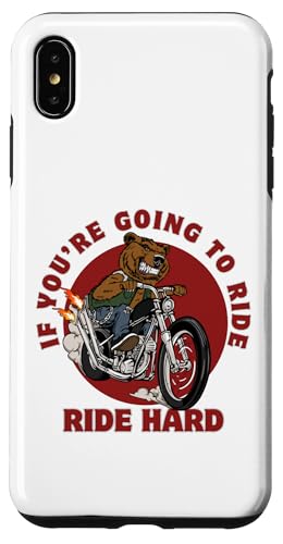 Ride Hard Bear on Motocycle Lustiges Zitat Papa Vatertagsgeschenk Hülle für iPhone XS Max Ride Hard Bear on Motocycle Lustiges Zitat Papa Vatertagsgeschenk Hülle für iPhone XS Max von Nadiya