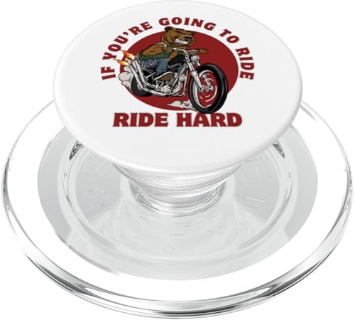 Ride Hard Bear on Motocycle Lustiges Zitat Papa Vatertagsgeschenk PopSockets PopGrip für MagSafe Ride Hard Bear on Motocycle Lustiges Zitat Papa Vatertagsgeschenk PopSockets PopGrip für MagSafe von Nadiya