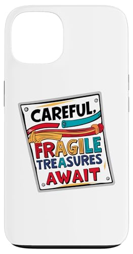 Sorgfältige zerbrechliche Schätze warten auf lustige Worte, niedliches Design, Geschenk Hülle für iPhone 13 Sorgfältige zerbrechliche Schätze warten auf lustige Worte, niedliches Design, Geschenk Hülle für iPhone 13 von Nadiya