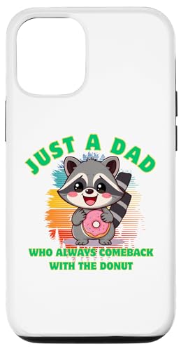 Waschbär Dad Comeback mit Donut lustige Worte Geschenk Vatertag Hülle für iPhone 12/12 Pro Waschbär Dad Comeback mit Donut lustige Worte Geschenk Vatertag Hülle für iPhone 12/12 Pro von Nadiya