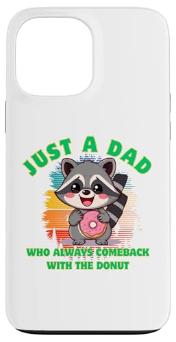 Waschbär Dad Comeback mit Donut lustige Worte Geschenk Vatertag Hülle für iPhone 13 Pro Max Waschbär Dad Comeback mit Donut lustige Worte Geschenk Vatertag Hülle für iPhone 13 Pro Max von Nadiya