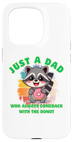 Waschbär Dad Comeback mit Donut lustige Worte Geschenk Vatertag Hülle für iPhone 15 Pro Waschbär Dad Comeback mit Donut lustige Worte Geschenk Vatertag Hülle für iPhone 15 Pro von Nadiya
