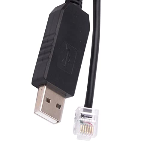Naemriee USB Rj11 Rj12 6P4C Adapter Serielles Steuerkabel EQMOD Kabel für - Mount PC Connect für Handsteuerungskabel, 1,8 M von Naemriee
