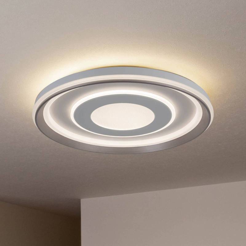LED-Deckenleuchte Doira, weiß, Metall, Ø 50 cm, CCT, Remote von Naeve Leuchten