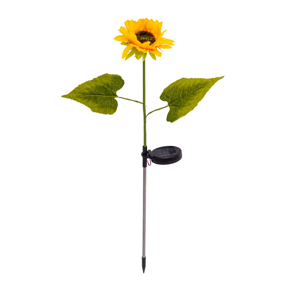 2er Set LED Solarleuchte, Sonnenblume, Blätter, H 78,5 cm von Näve