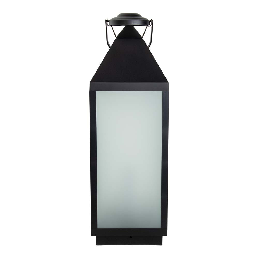 LED Laterne, Wohnzimmerdeko, Glas, Schwarz, H 60 cm von Näve