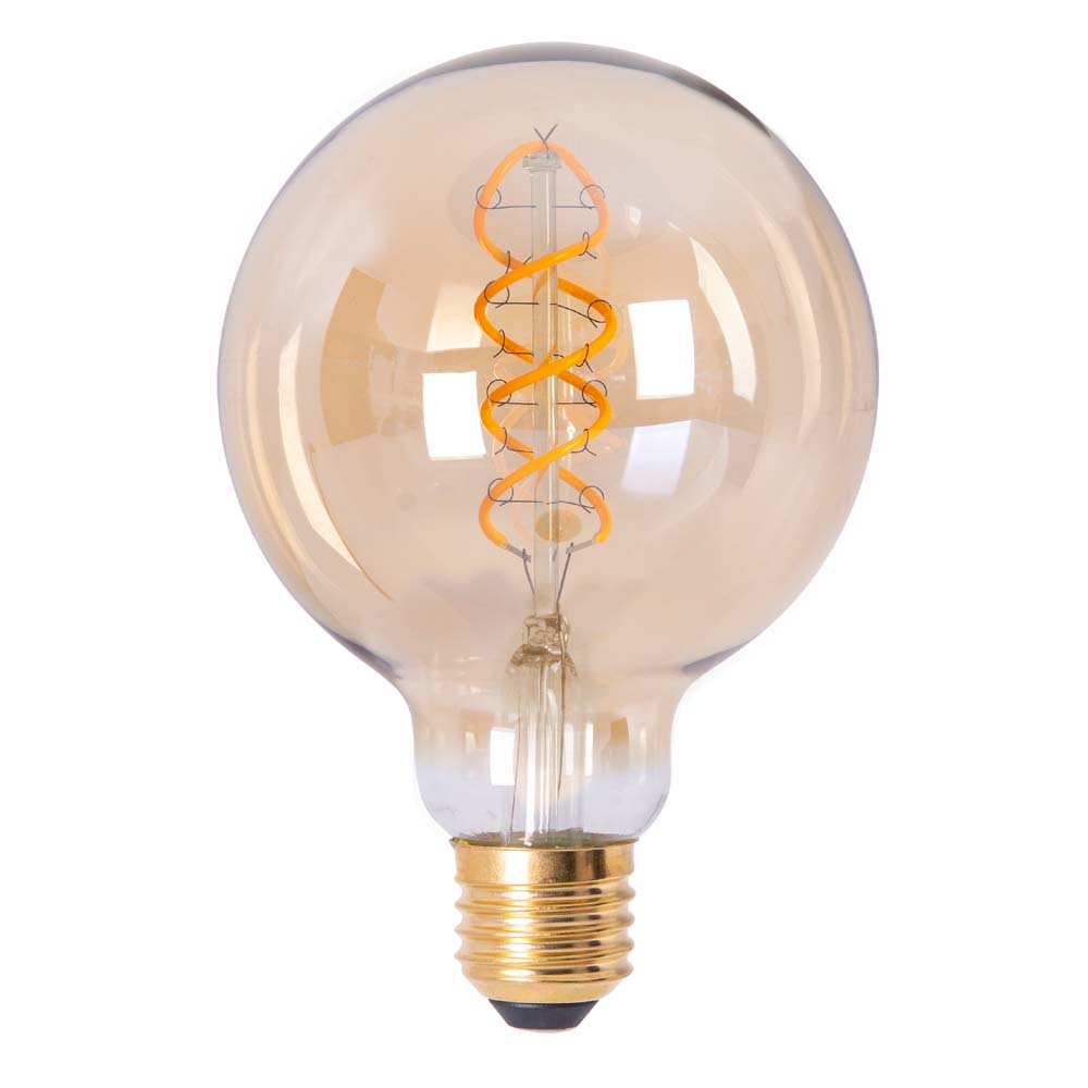 LED Leuchtmittel, E27, amber, 4W, warmweiß, DxH 9,5x13,8 cm, 3er Set von Näve