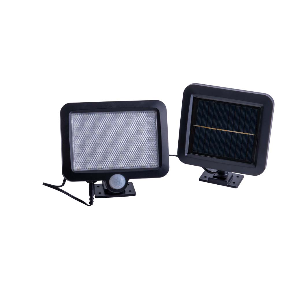 LED Solarleuchte, Außenstrahler, IP44, Schwarz, Sensor von Näve