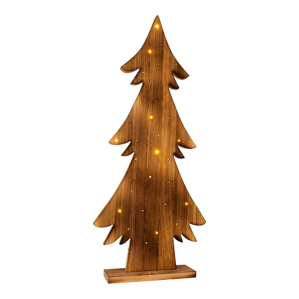 LED Tischleuchte, Stehleuchte, Weihnachtsbaum, Holz, H 90 cm von Näve