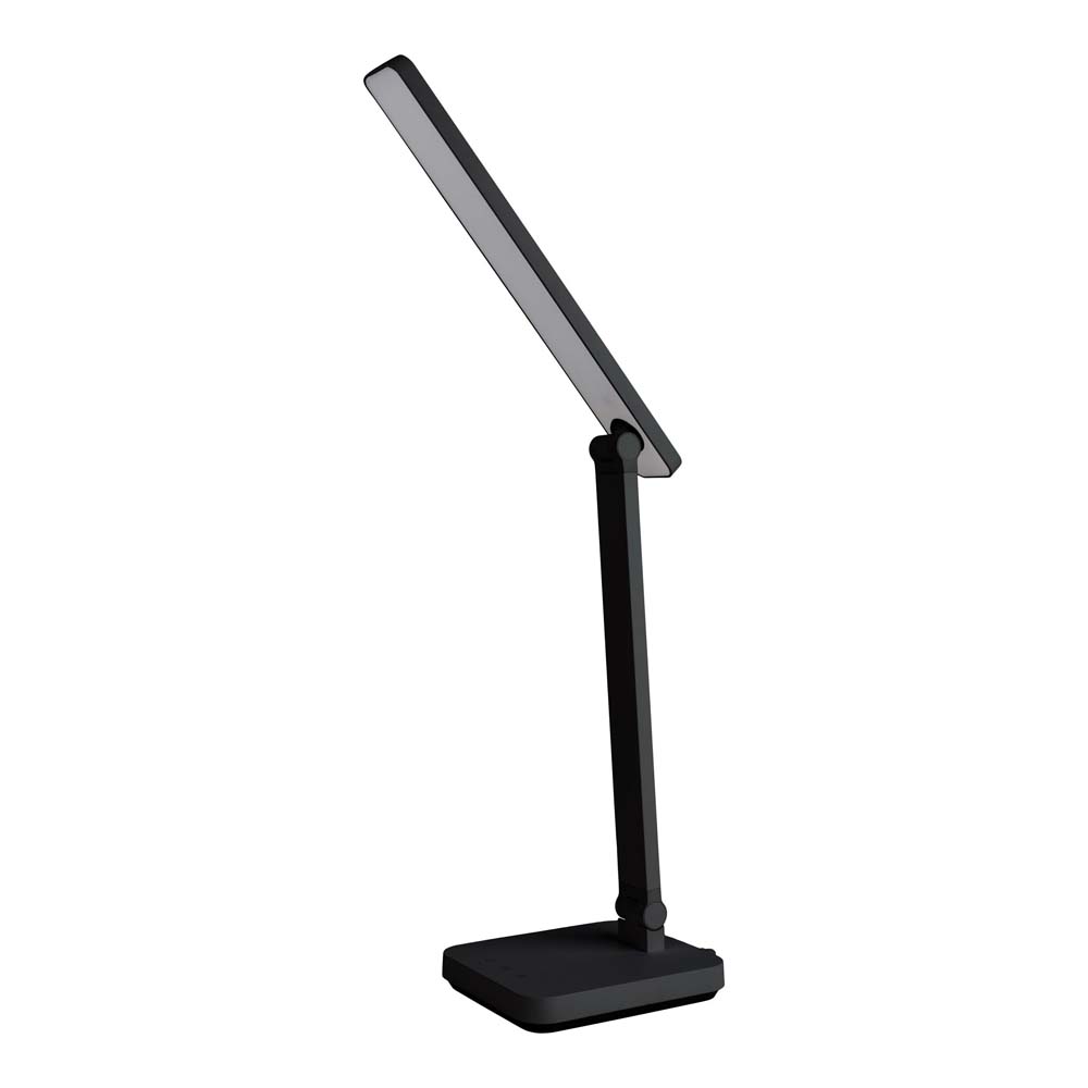 LED Tischleuchte, dimmbar, USB, schwarz, CCT, H 38 cm von Näve