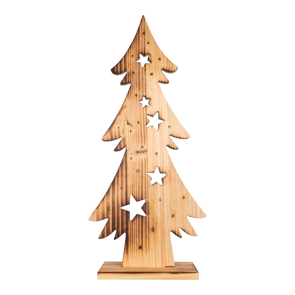 LED Weihnachtsbaum, Holz Kiefer, IP44, H 80 cm von Näve