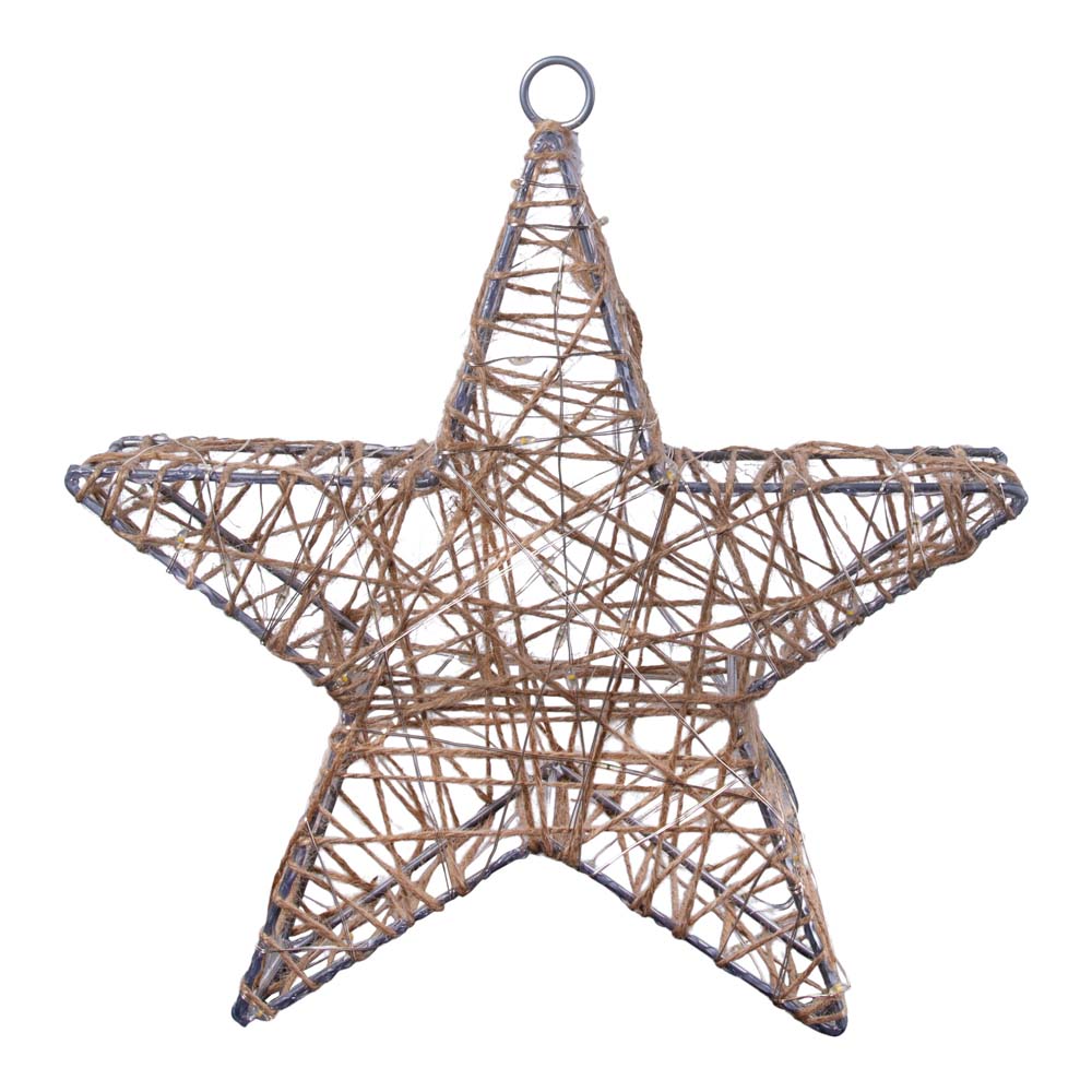 LED Weihnachtsstern, Metall, Textil, D 25 cm von Näve