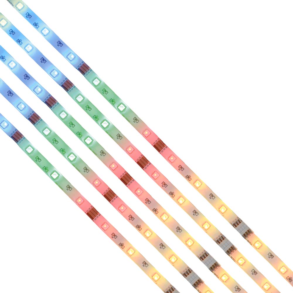 RGB LED Lichterkette, Stripe, Fernbedienung, 5er Set von Näve
