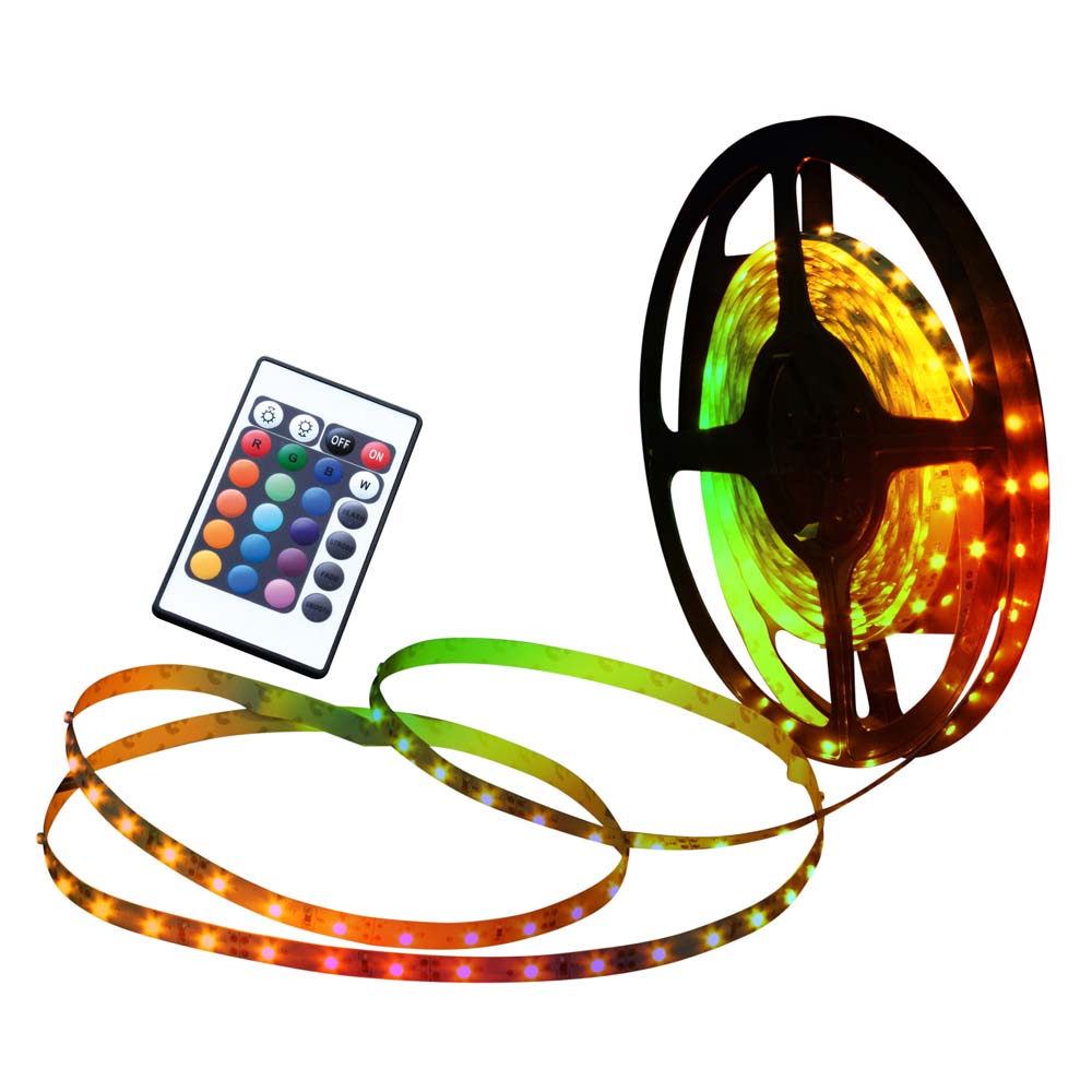 RGB LED Lichterkette, Stripe, Fernbedienung, L 500 cm von Näve