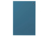 Magnetische Glastafel 40 x 60 cm jeansblau Jeansblau 69x3x50mm (1Stk) von Naga