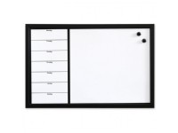 Magnetischer NAGA whiteboard Wochenplaner 60x40 cm Weiß - dänish von Naga