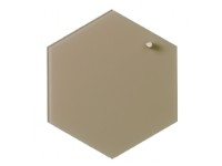 Magnetisk NAGA glastavle hexagon 21 cm beige von Naga