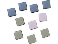 Starke Magnete in blau, grau und rosa 2 x 2 x 0,5 cm 10 Stück in Packung Mix 195x13x95mm (1Stk) von Naga