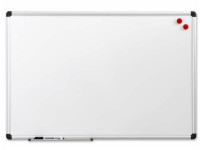 Whiteboard 90x60 cm magnetisk med aluminiumsramme inkl. 1 marker og 2 magneter von Naga