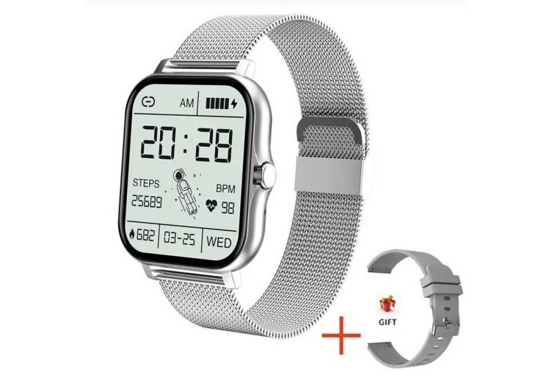 Nagham Ghazal Aswad Smartwatch Frauen Bluetooth Anruf Armband Sport Tracker 2025 Smartwatch (4cm cm/1.69 Zoll) von Nagham Ghazal Aswad