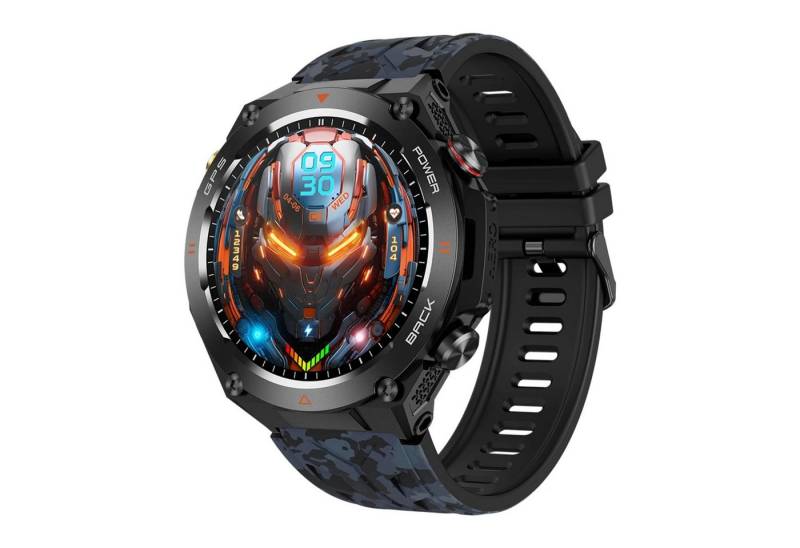 Nagham Ghazal Aswad Smartwatch GPS 1.45 "Ultra HD Kompass Bluetooth Anruf 2025 Smartwatch (5,6cm cm/1.46 Zoll) von Nagham Ghazal Aswad
