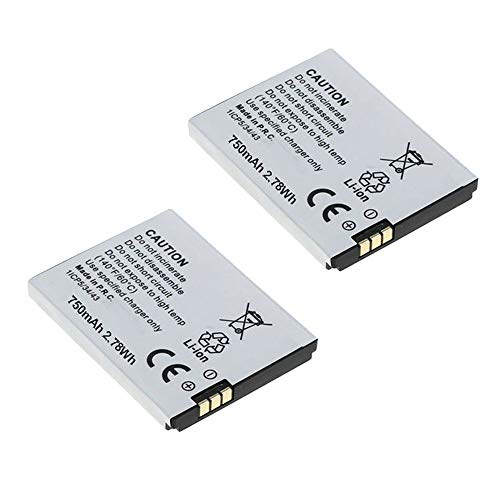 2X Ersatz Akku für AVM Fritz!Fon MT-F C5 C4 M2 ACCU mit 750mAh Li-ion von Nahas-Shop