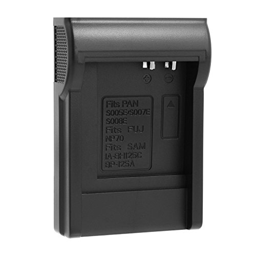 Adapter Ladeschale für Ladegerät Ladestation Charger Blumax, Powever - Panasonic S005 / S007 / S008 - NP70 Fuji - Samsung IA-BH125C / BP-125A (Ladegerät Nicht im Lieferumfang enthalten) von Nahas-Shop