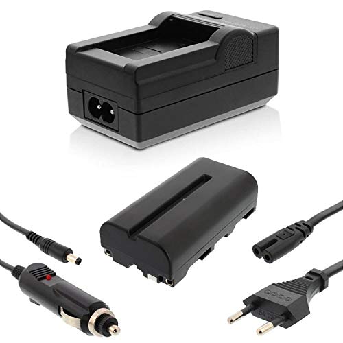 Akku + Ladegerät Set für Sony DCR-TRU47E, DCR-TRV103, DCR-TRV110, DCR-TRV110E, DCR-TRV110K, DCR-TRV120, DCR-TRV120E, DCR-TRV125, DCR-TRV125E, DCR-TRV130, DCR-TRV130E, DCR-TRV203, DCR-TRV210, DCR-TRV210E, DCR-TRV220K, DCR-TRV310, DCR-TRV310E, DCR-TRV310K - NP-F550 - 2000mAh von Nahas-Shop