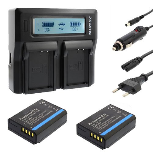 Dual LCD Ladegerät mit 2x 1020mAh Akku LP-E10 für Canon EOS 1100D 1200D 1300D 2000D 4000D, EOS Rebel T3 T5 T6, EOS Kiss X50 X 70 X80 ACCU Charger Dual LCD Ladegerät mit 2x 1020mAh Akku LP-E10 für Canon EOS 1100D 1200D 1300D 2000D 4000D, EOS Rebel T3 T5 T6, EOS Kiss X50 X 70 X80 ACCU Charger von Nahas-Shop