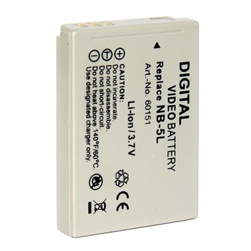 Nahas-Shop | Akku für Canon NB-5L NB5L Digital IXUS 800 is, Digital IXUS 850 is, Digital IXUS 860 is - 900mAh Li-ion ACCU Nahas-Shop | Akku für Canon NB-5L NB5L Digital IXUS 800 is, Digital IXUS 850 is, Digital IXUS 860 is - 900mAh Li-ion ACCU von Nahas-Shop