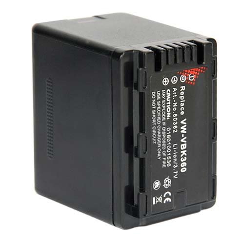 Nahas-Shop Ersatz Akku kompatibel mit Panasonic VW-VBK360 VW-VBK 360, HC-V500M, HC-V100, HC-V100M, HDC-SD66, HDC-SD80, HDC-SD90, HDC-SD99, HC-V10, HC-V500, HC-V700, HC-V707, HC-V700M, HC-V707 3200mAh Nahas-Shop Ersatz Akku kompatibel mit Panasonic VW-VBK360 VW-VBK 360, HC-V500M, HC-V100, HC-V100M, HDC-SD66, HDC-SD80, HDC-SD90, HDC-SD99, HC-V10, HC-V500, HC-V700, HC-V707, HC-V700M, HC-V707 3200mAh von Nahas-Shop