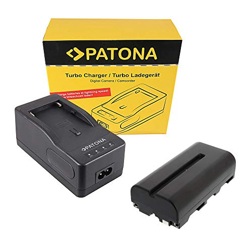 PATONA Schnell Ladegerät mit Ersatz Akku NP-F550 (2000mAh) für Sony NP-F-550 F330 F-330 ACCU Charger von Nahas-Shop