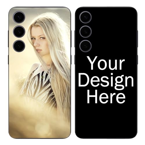 Naispanda Personalisierte Handyhülle für Samsung S24+ Personalisierte Handyhülle mit Fototext TPU-Material Handyhülle für Freunde Familie Individuelle Hülle Geschenke für Männer und Frauen von Naispanda