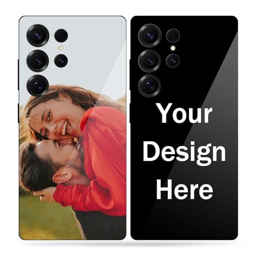 Naispanda Personalisierte Handyhülle für Samsung S25 Ultra, Personalisierte Handyhülle mit Fototext, TPU-Rand mit Glas-Rückwandmaterial, Personalisierte Handyhülle als Geschenk Naispanda Personalisierte Handyhülle für Samsung S25 Ultra, Personalisierte Handyhülle mit Fototext, TPU-Rand mit Glas-Rückwandmaterial, Personalisierte Handyhülle als Geschenk von Naispanda